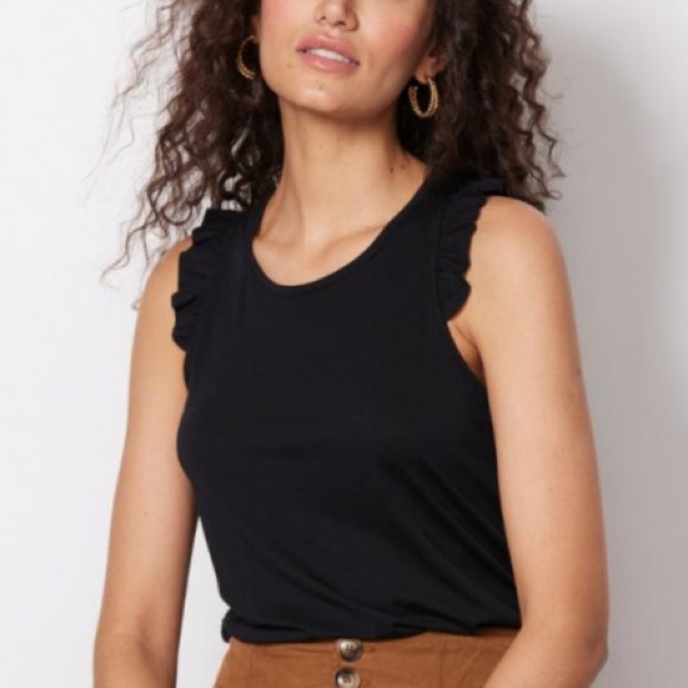 La Made Esme Ruffled Racer Tank - Picture 4 of 6